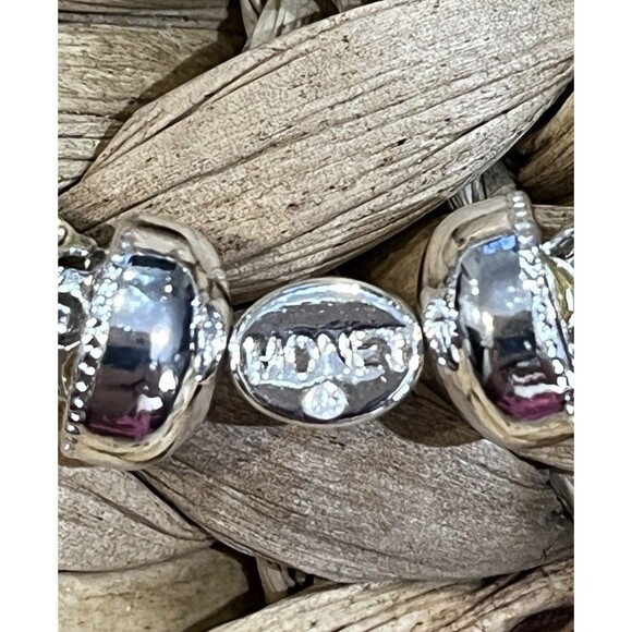 Vintage Monet Aura Borealis Rhinestone Crystal Stretch Bracelet 360 Regency - Picture 7 of 7